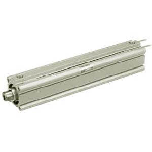 C(D)Q2, Compact Cylinder, Double Acting Single Rod, Long Stroke w/Auto Switch Mounting Groove – CQ2A100TF-250DCZ