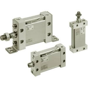 M(D)U Plate Cylinder, Double Acting, Single Rod w/Auto Switch Mounting Groove – MDUB25-15DZ