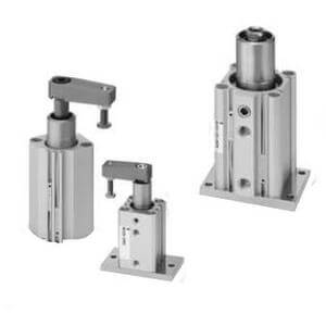 MK-Z Rotary Clamp Cylinder, Standard w/Auto Switch Mounting Grooves – MKB20-20LZ