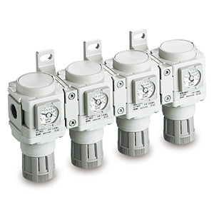 AR20M-D to AR40M-D, Modular Style Common Supply Regulator & Regulator with Backflow Function | AR30MK-F0302E-D