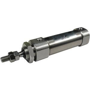 C(D)J5-S, Air Cylinder, Double Acting, Single Rod, Stainless Steel – CJ5B16SR-100